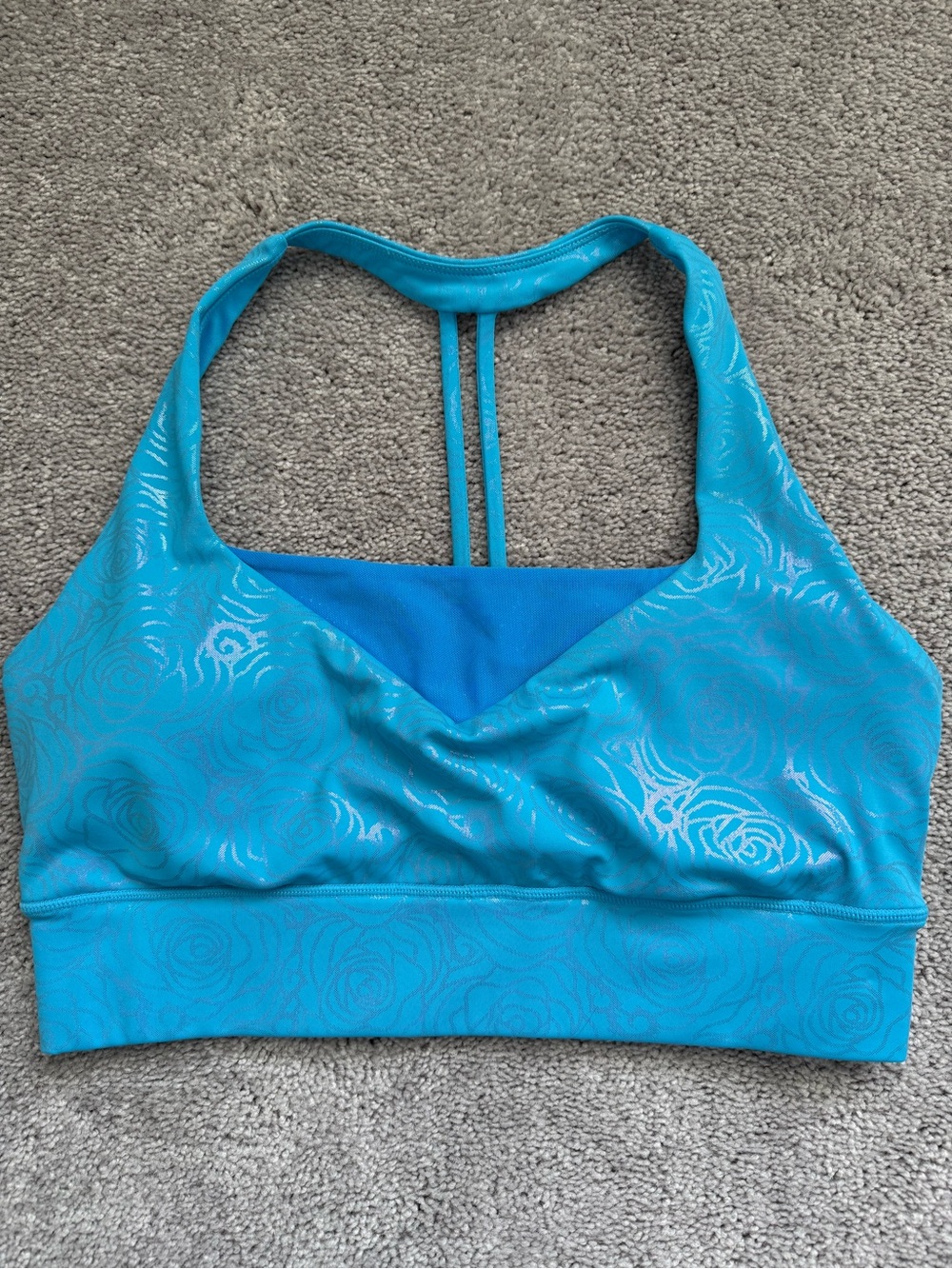 Crowned Athletics Sleepy Beauty Original Blue Sports Bra